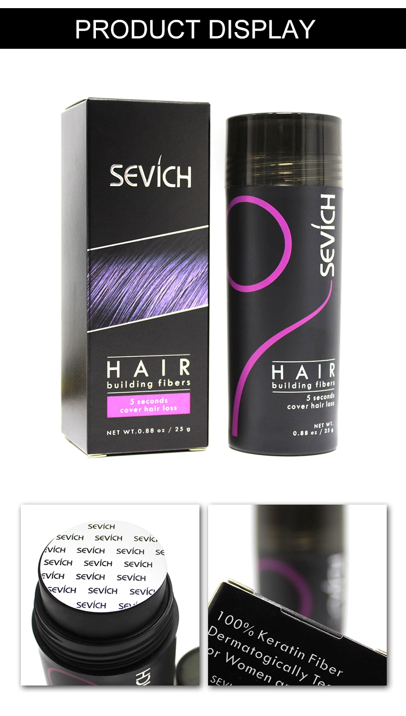 Sevich Hair Loss Instant Fiber Hair Building Fiber Thickening Styling Color