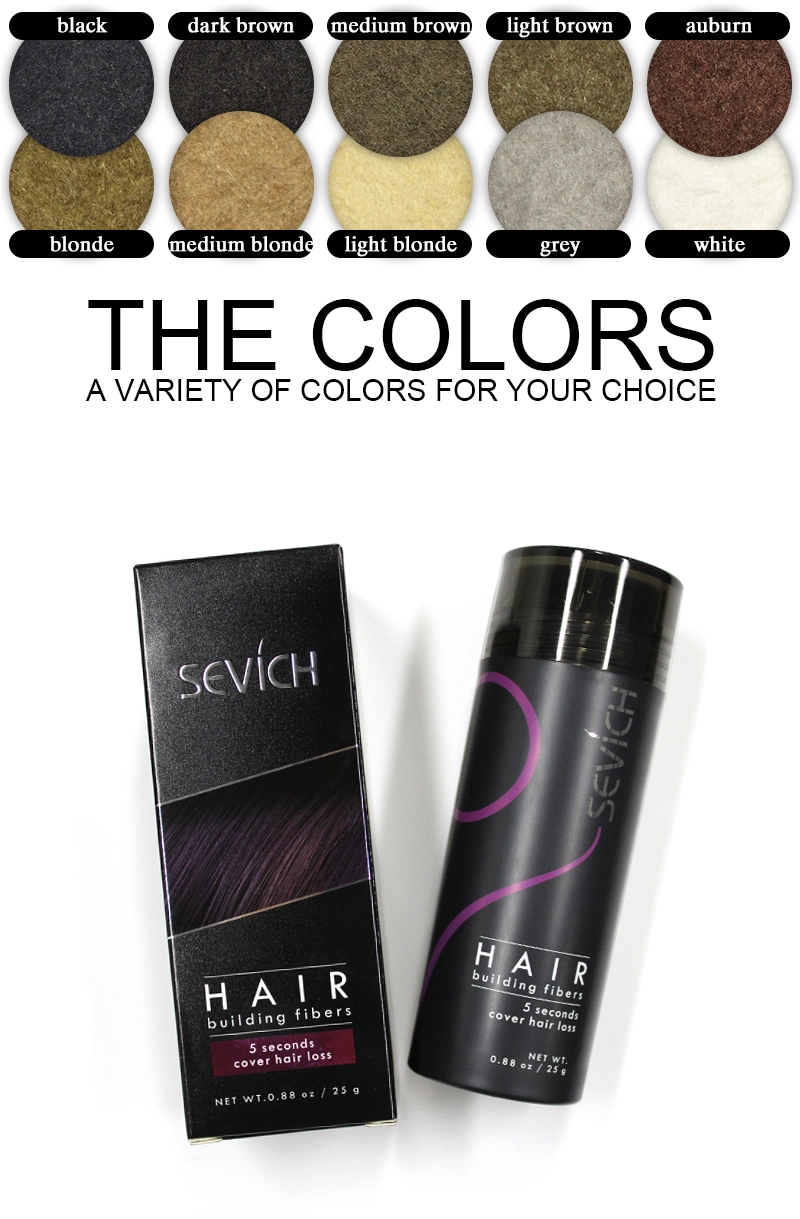 Sevich Hair Loss Instant Fiber Hair Building Fiber Thickening Styling Color